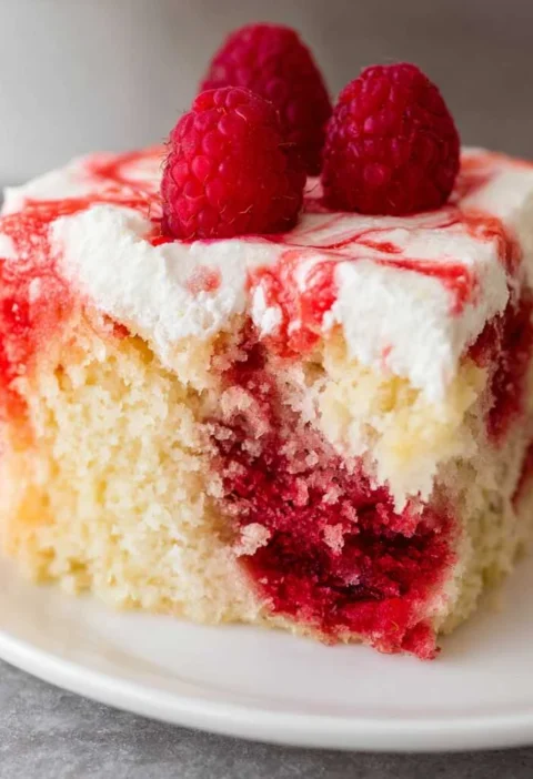 Raspberry Poke Cake White Mix