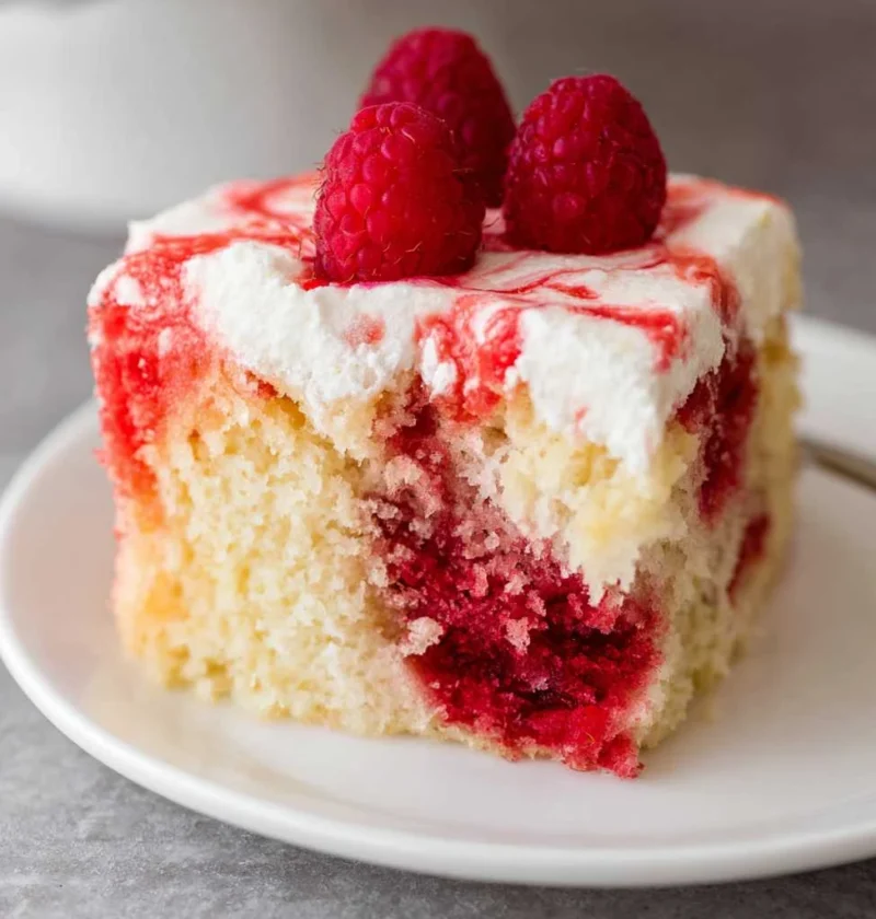 Raspberry Poke Cake White Mix