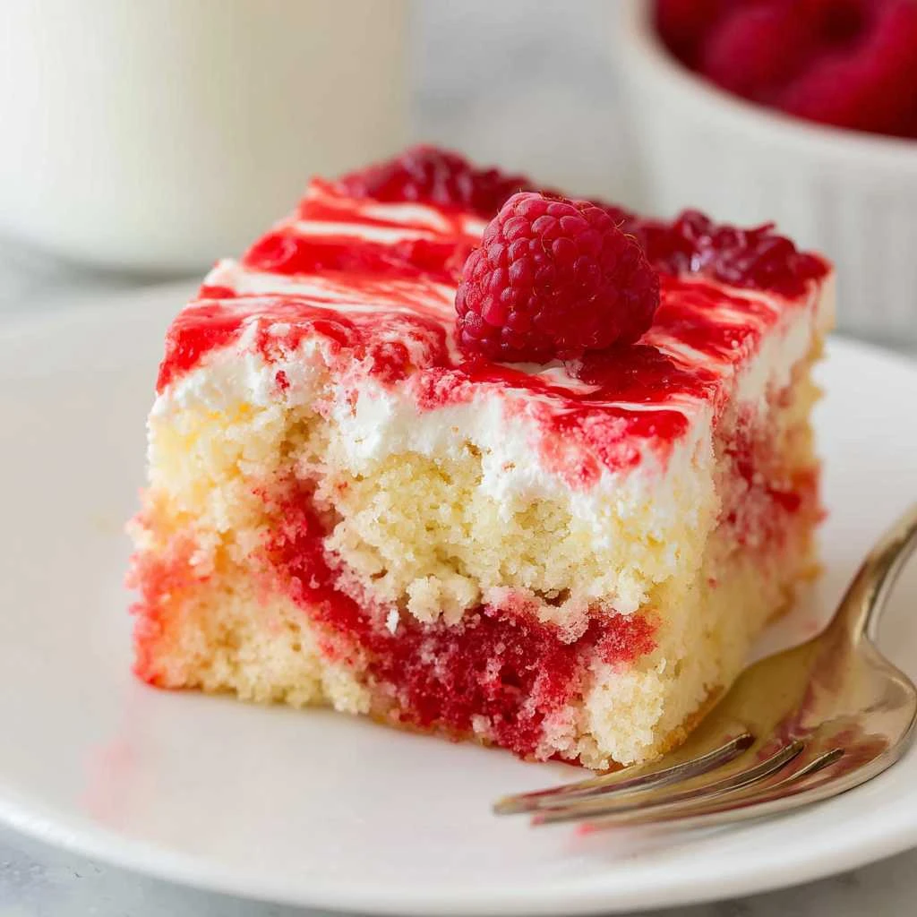 Raspberry Poke Cake White Mix