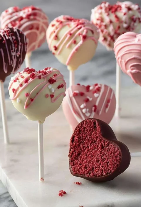 Red Velvet Cake Pops Valentines Day Fun Delicious