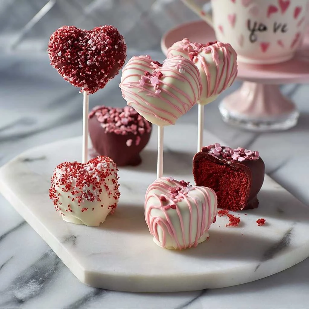 Red Velvet Cake Pops Valentines Day Fun Delicious