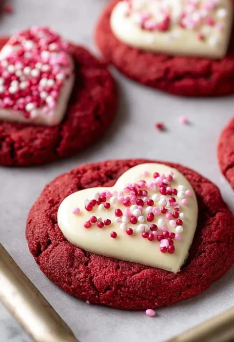 Red Velvet Sugar Cookies Valentines Day Dessert Guide