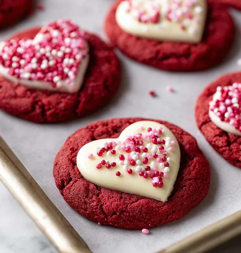 Red Velvet Sugar Cookies Valentines Day Dessert Guide