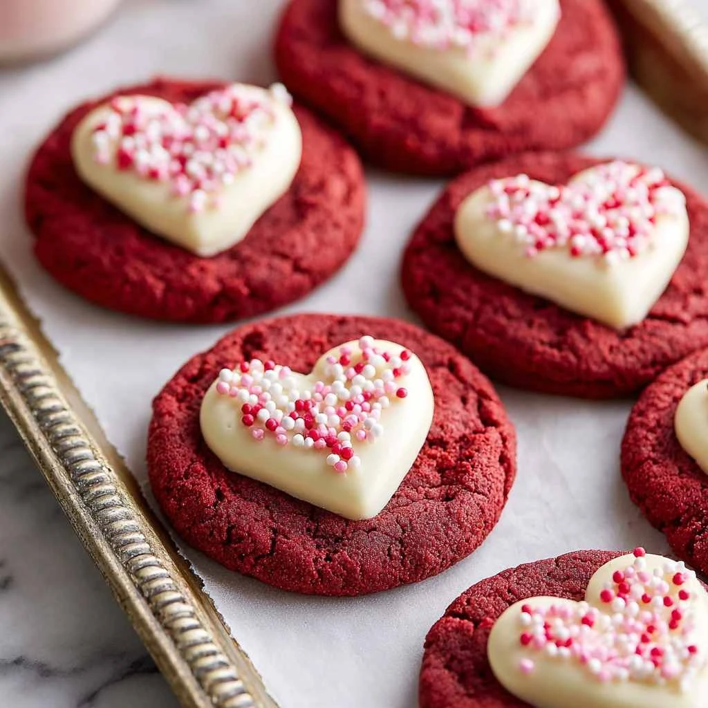 Red Velvet Sugar Cookies Valentines Day Dessert Guide