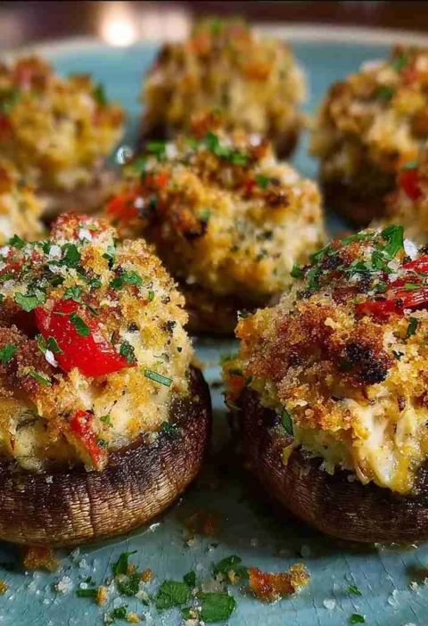 Ruths Chris Crabstuffed Mushrooms Delicious Recipe