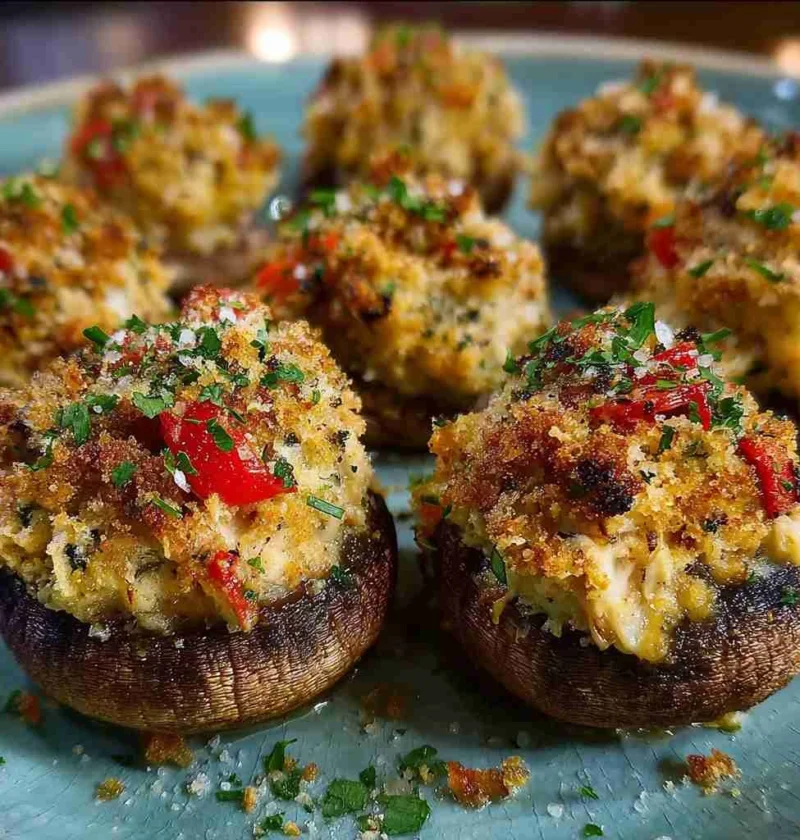Ruths Chris Crabstuffed Mushrooms Delicious Recipe