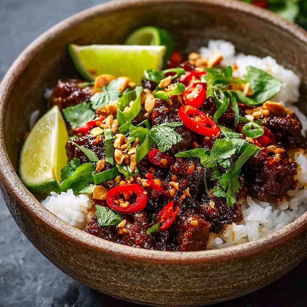 Savor Thai Sweet Chilli Beef Bowls Flavor Boost