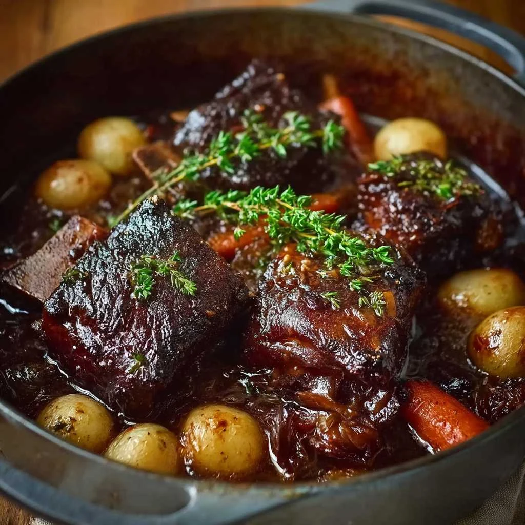 Savory Braised Short Ribs with a French Twist