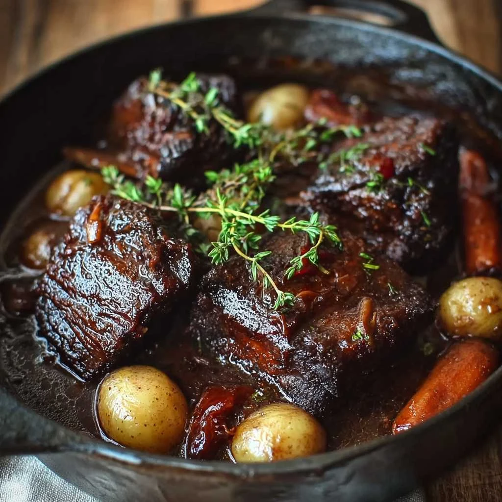 Savory Braised Short Ribs French Twist