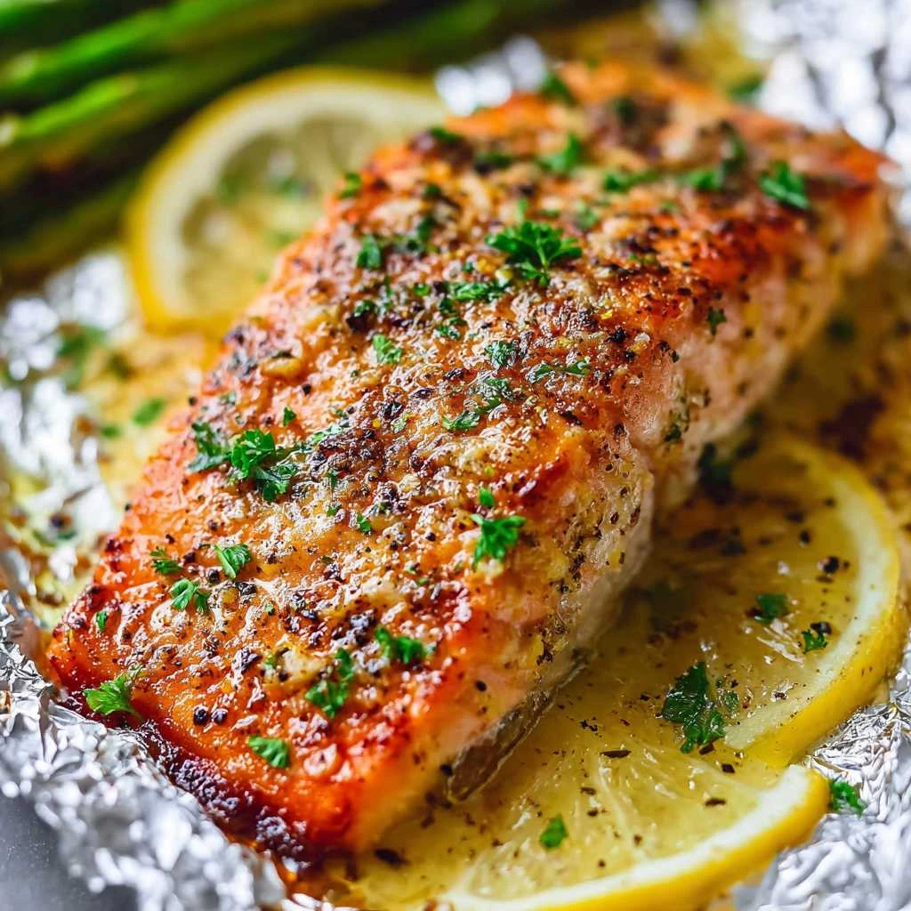 Sheet Pan Lemon Garlic Butter Salmon