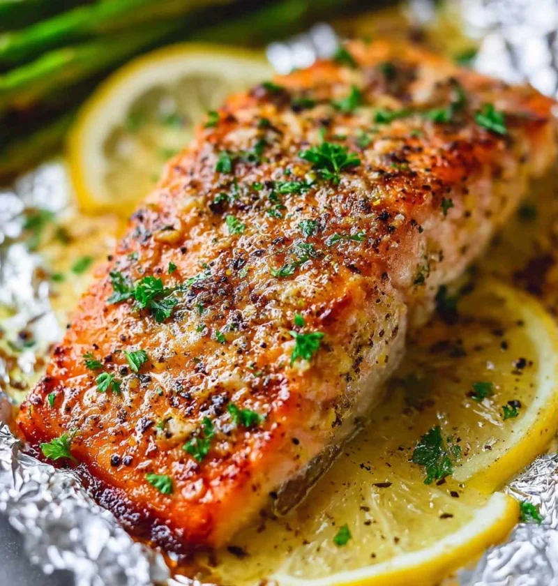 Sheet Pan Lemon Garlic Butter Salmon