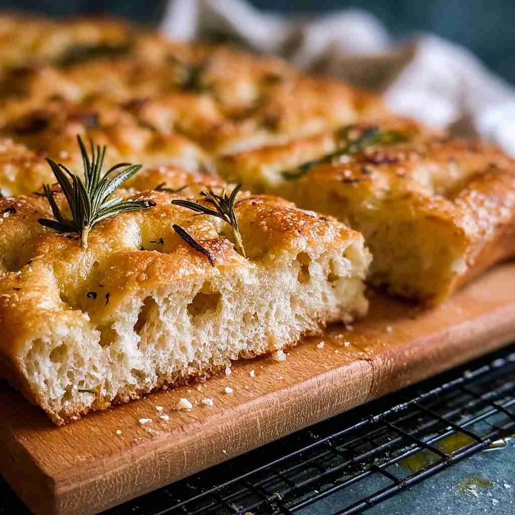 Sourdough Discard Focaccia with Rosemary & Olive Oil