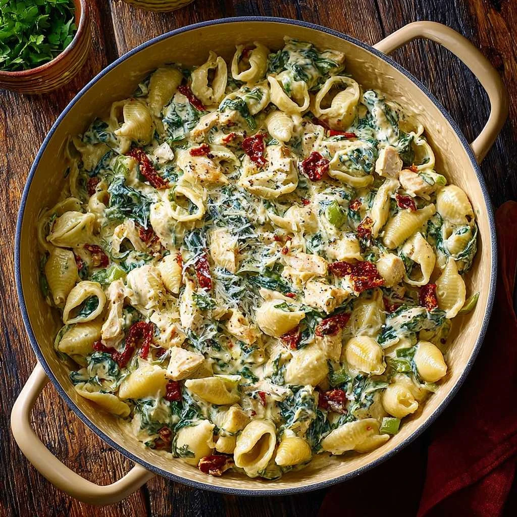 Spinach Artichoke Dip Pasta Chicken Recipe