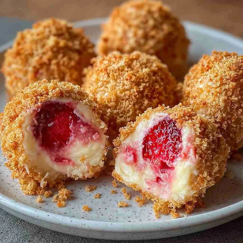 Strawberry Crunch Cheesecake Bites – Easy No-Bake Dessert Recipe