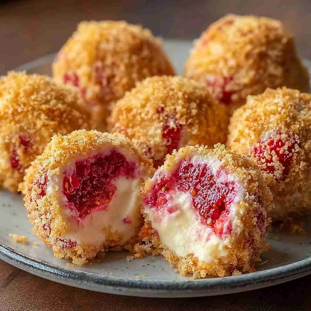 Strawberry Crunch Cheesecake Bites Nobake Dessert Recipe