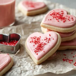 Strawberry Shortbread Cookies