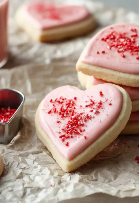 Strawberry Shortbread Cookies