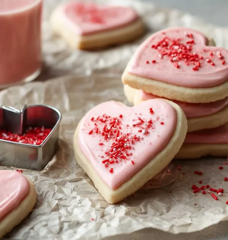 Strawberry Shortbread Cookies