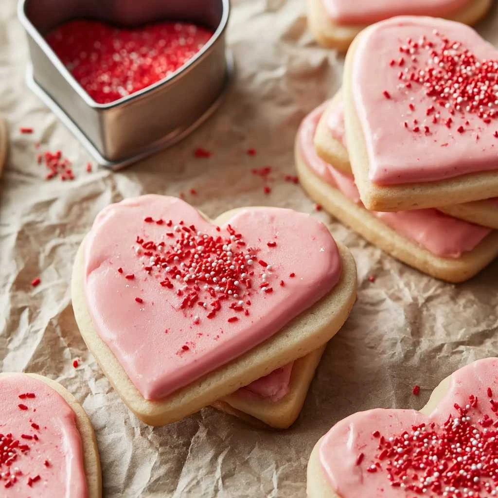Strawberry Shortbread Cookies