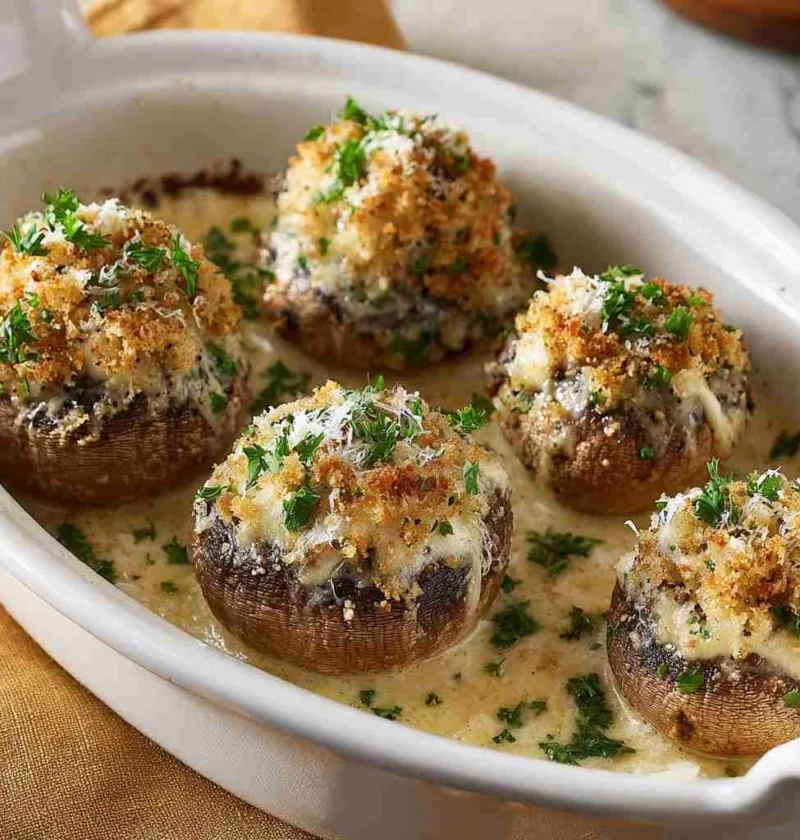 Tasty Olive Garden Stuffed Mushrooms Recipe