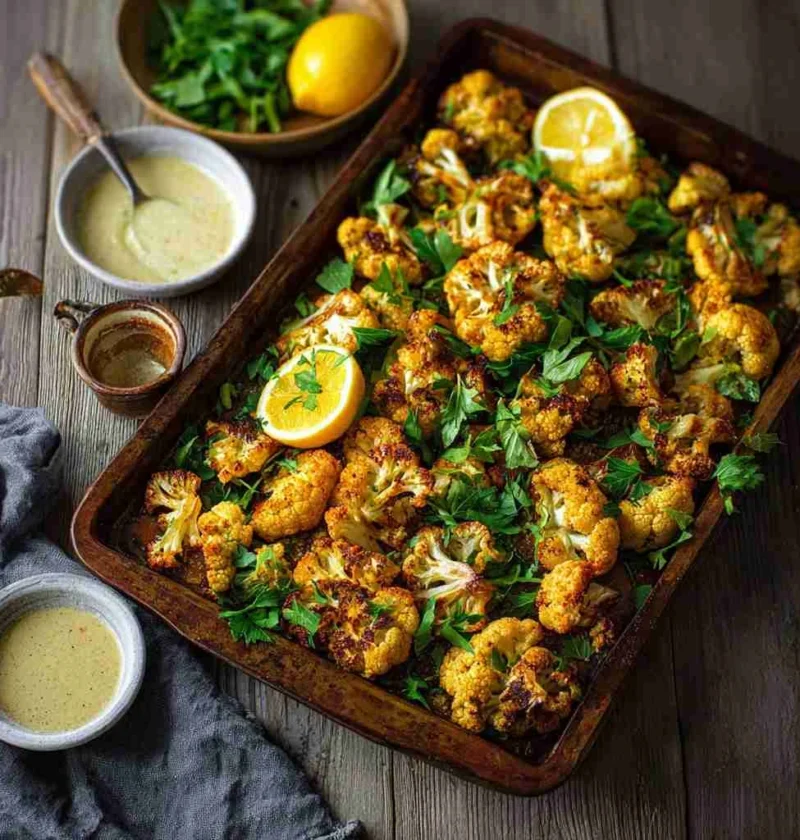 Turmeric Roasted Cauliflower Tahini Cozy Guide