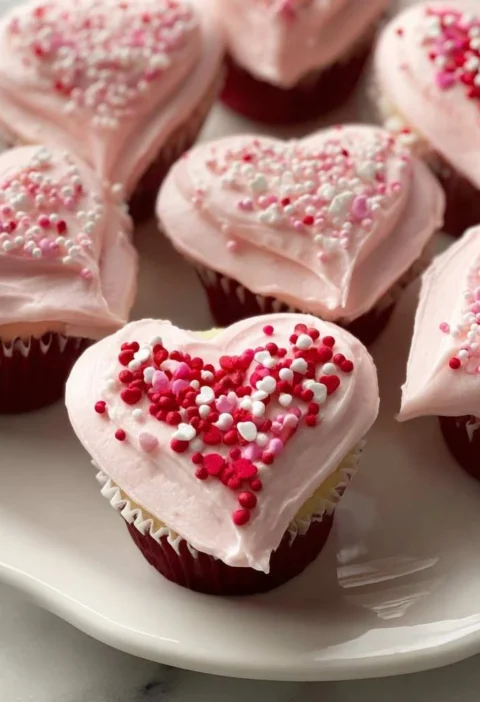 Valentines Day Heartshaped Cupcakes Youll Love Making