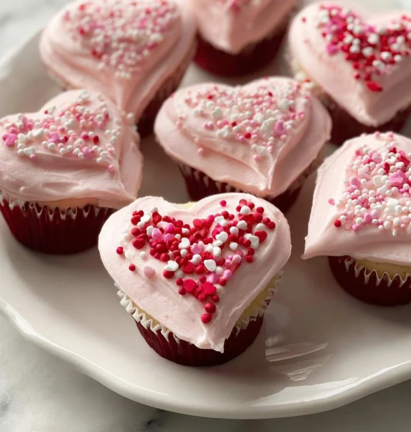Valentines Day Heartshaped Cupcakes Youll Love Making