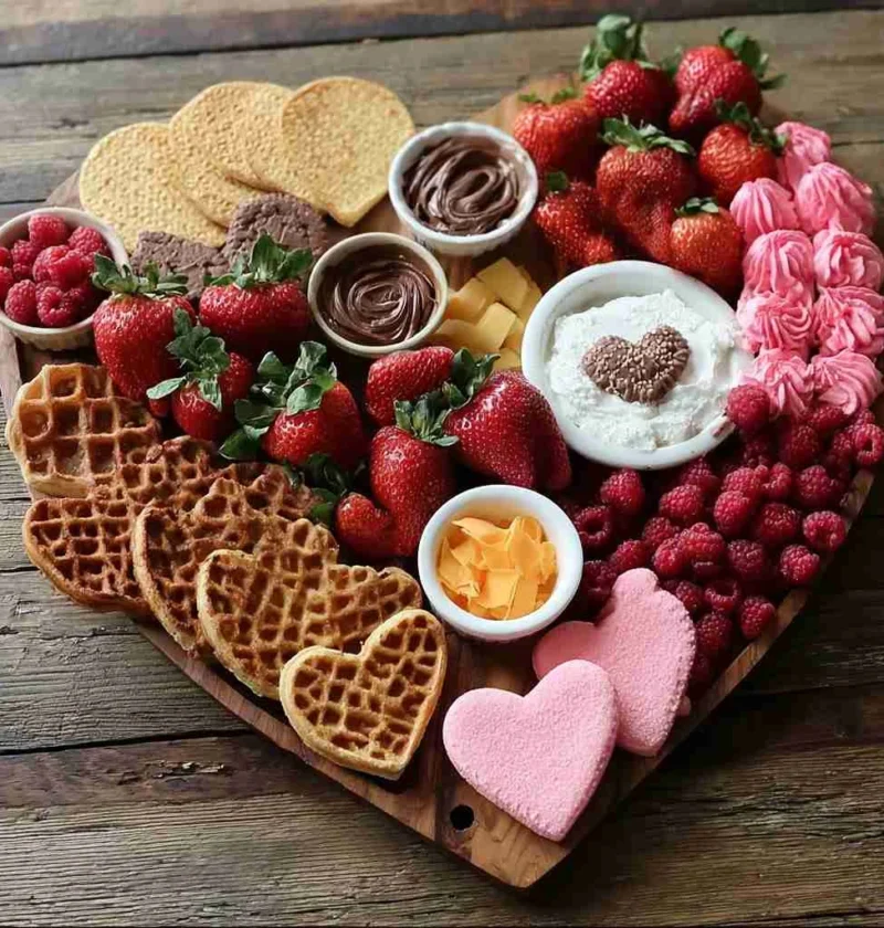 Valentines Day Waffle Board