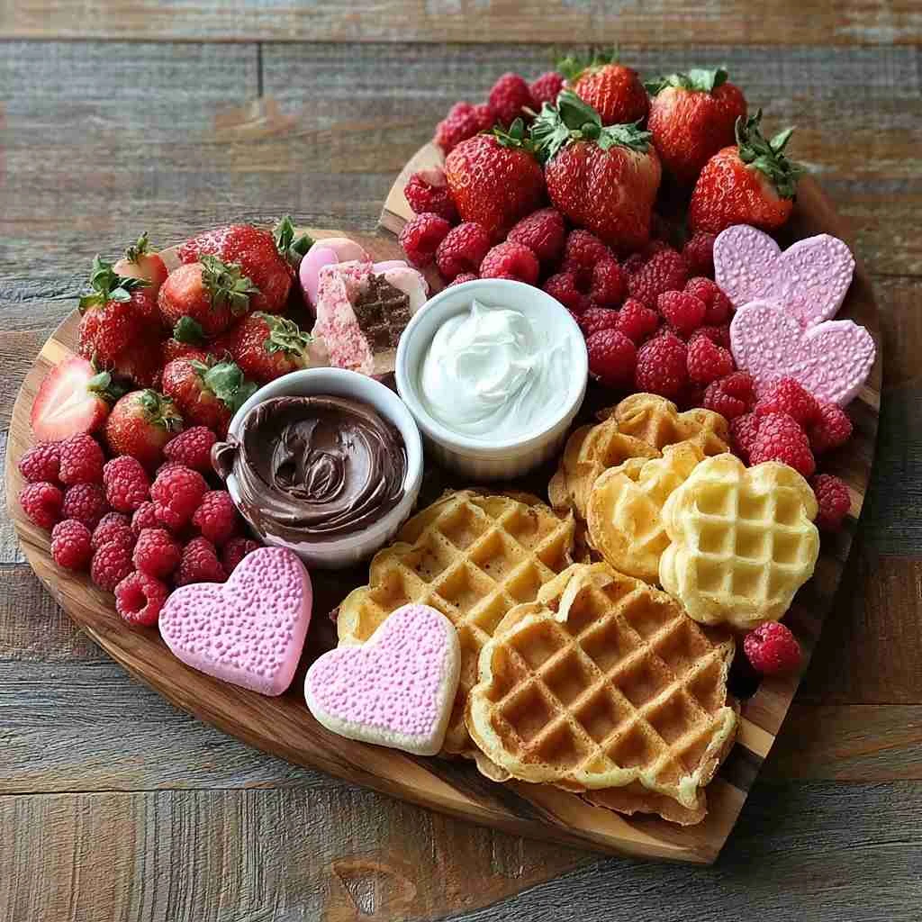 Valentines Day Waffle Board