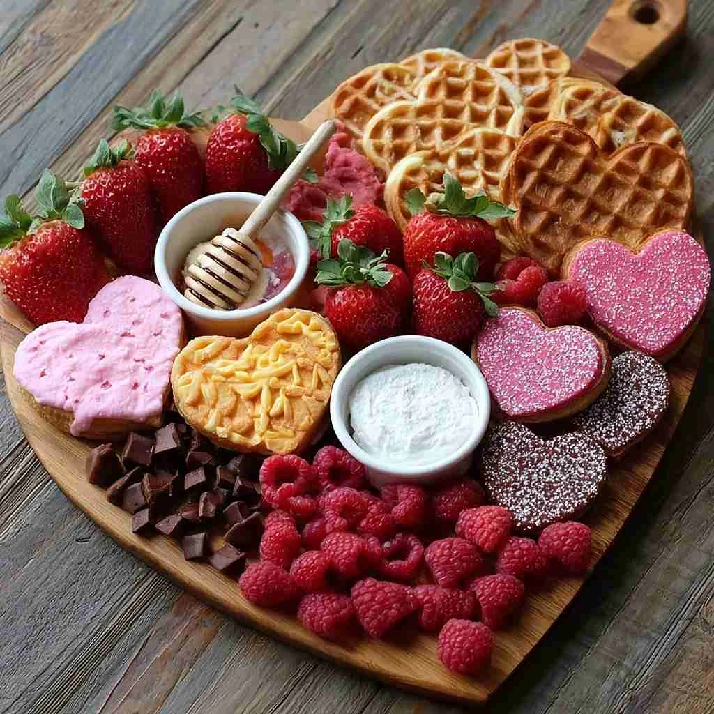 Valentines Day Waffle Board