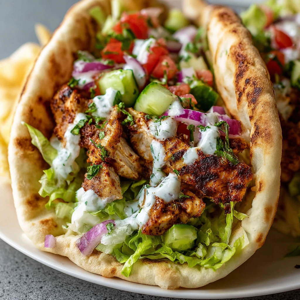Authentic Chicken Shawarma Pitas Recipe – Quick & Easy Dinner