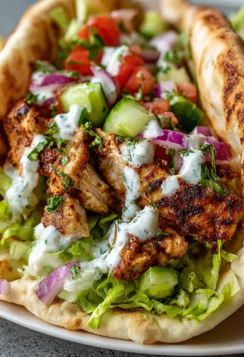 Authentic Chicken Shawarma Pitas Recipe Dinner