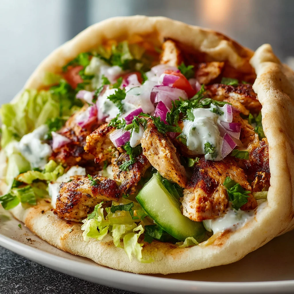 Authentic Chicken Shawarma Pitas Recipe Dinner