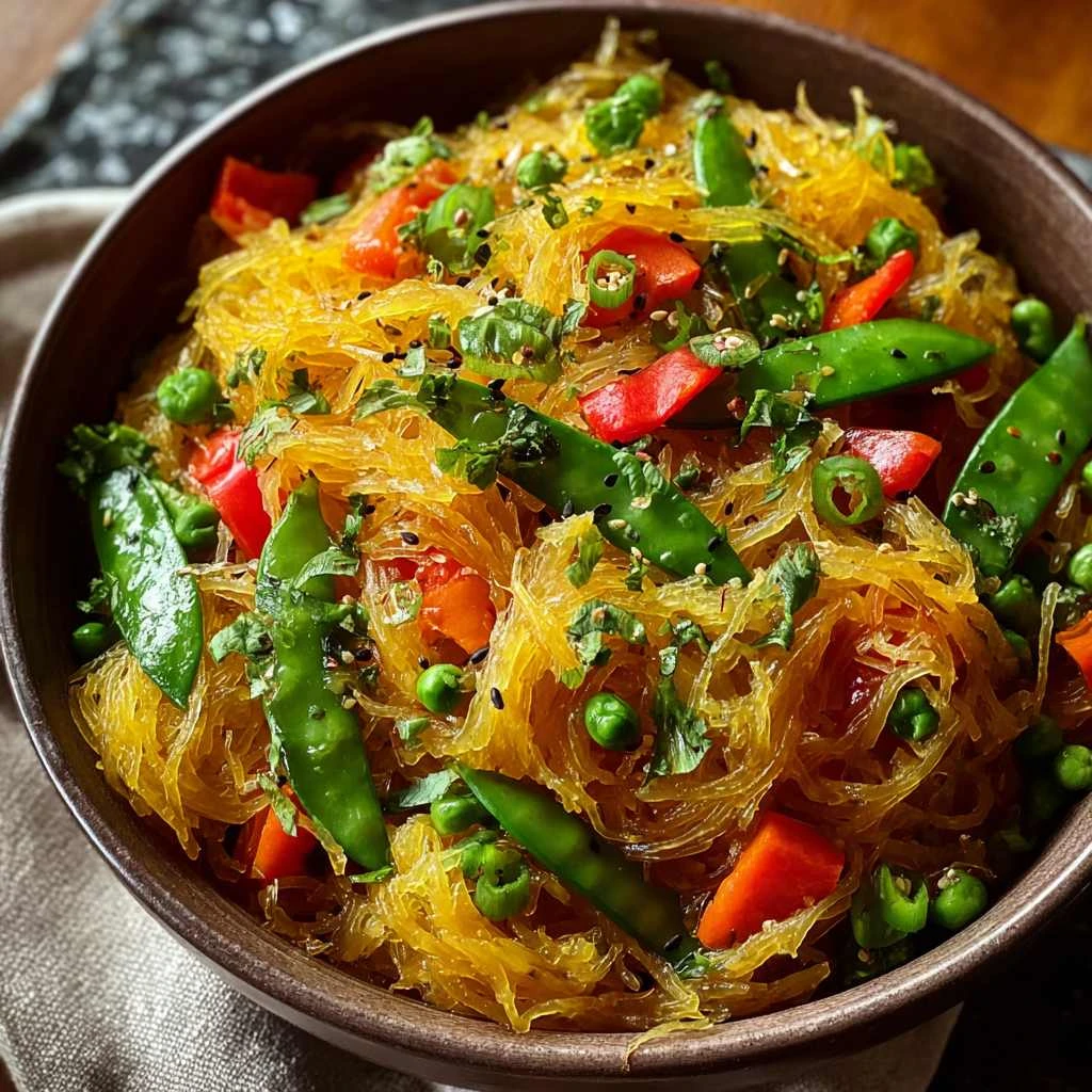 Spaghetti Squash Chow Mein