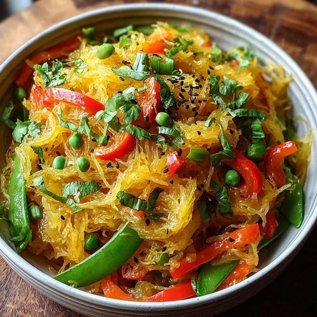 Spaghetti Squash Chow Mein