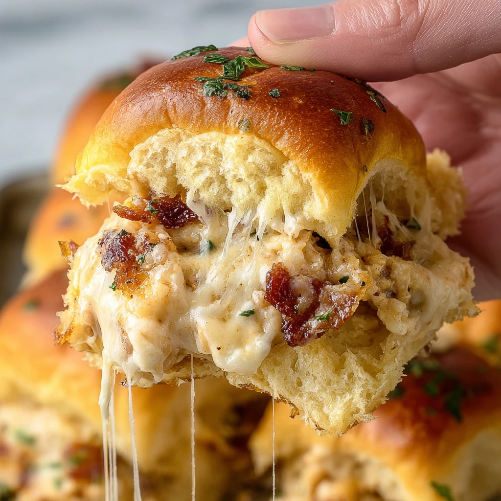 Blackened Chicken Alfredo Sliders