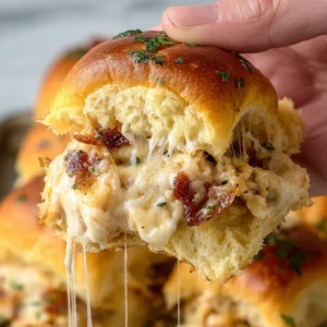 Blackened Chicken Alfredo Sliders