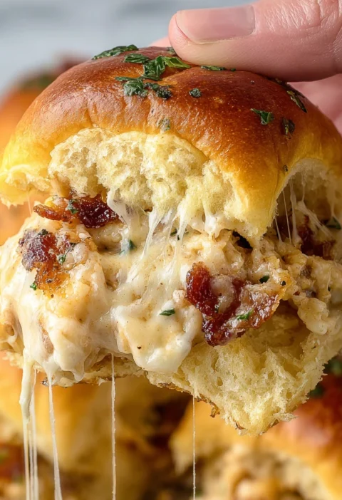 Blackened Chicken Alfredo Sliders