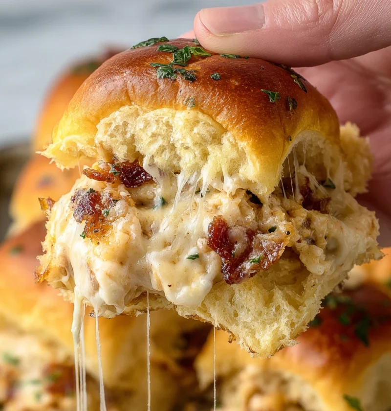 Blackened Chicken Alfredo Sliders