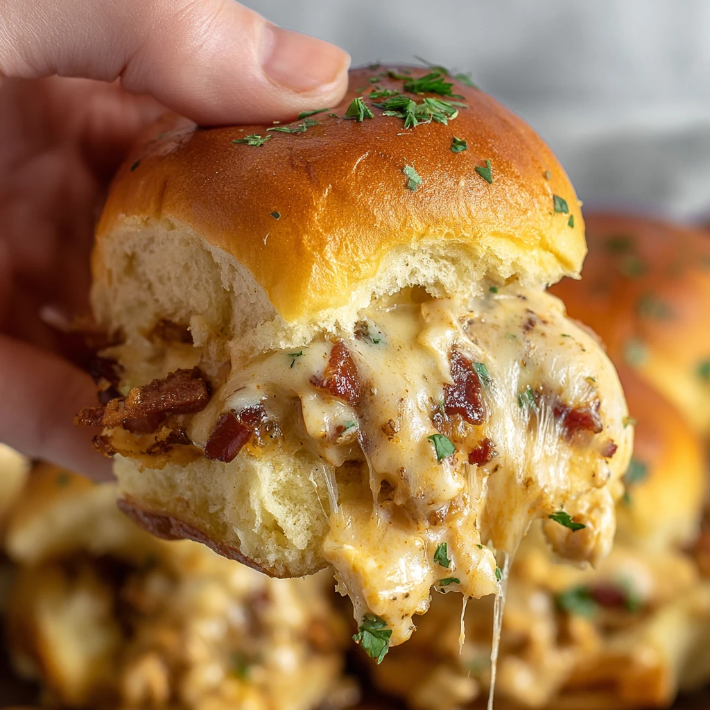 Blackened Chicken Alfredo Sliders