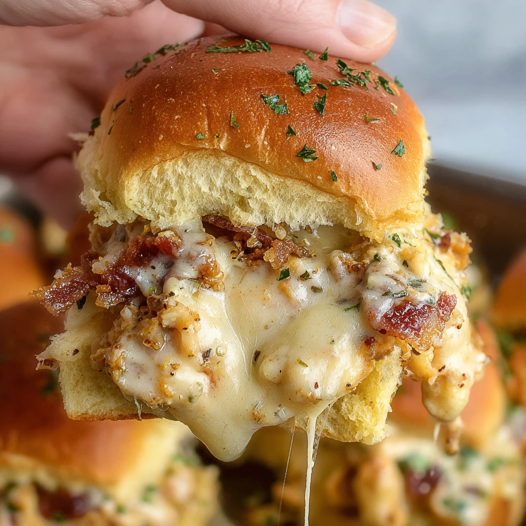 Blackened Chicken Alfredo Sliders