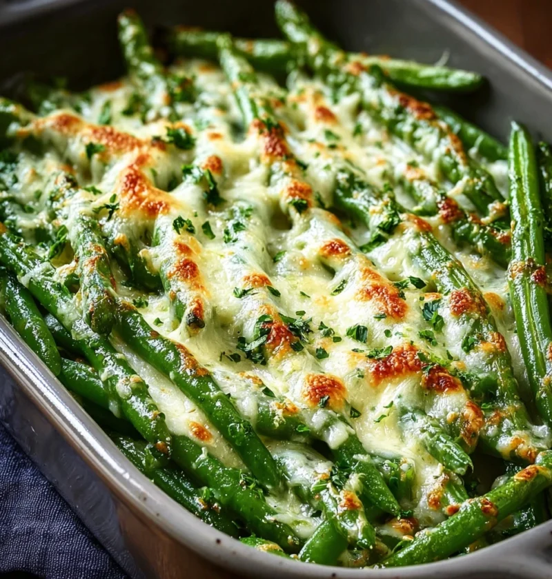 Cheesy Garlic Green Beans Amazing Ultimate Recipe