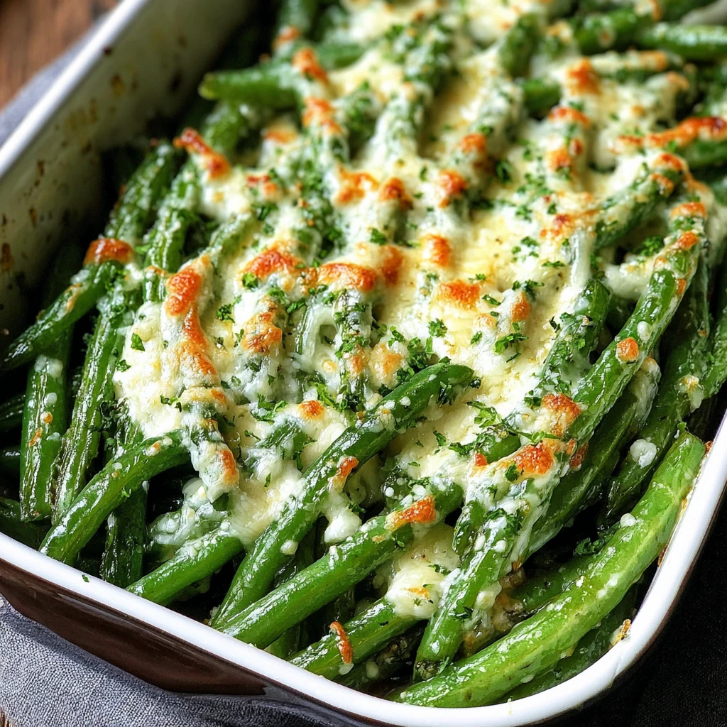 Cheesy Garlic Green Beans Amazing Ultimate Recipe