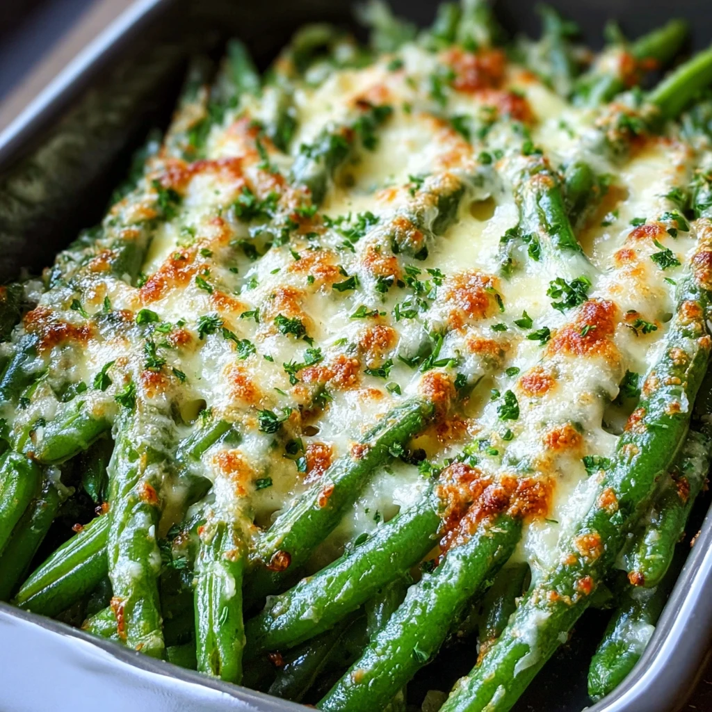 Cheesy Garlic Green Beans Amazing Ultimate Recipe