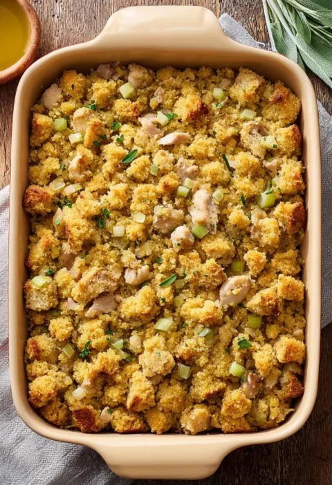 Chicken Dressing Casserole