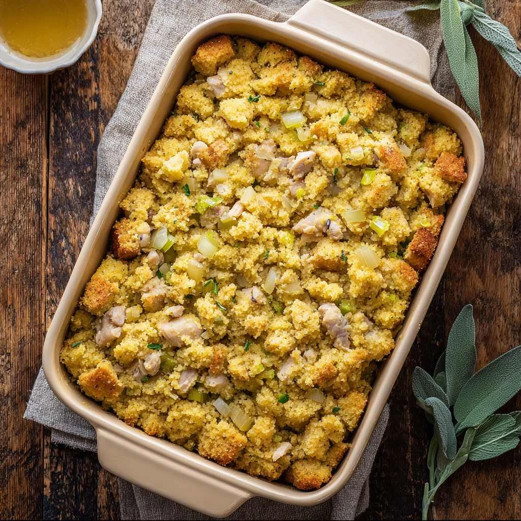 Chicken Dressing Casserole