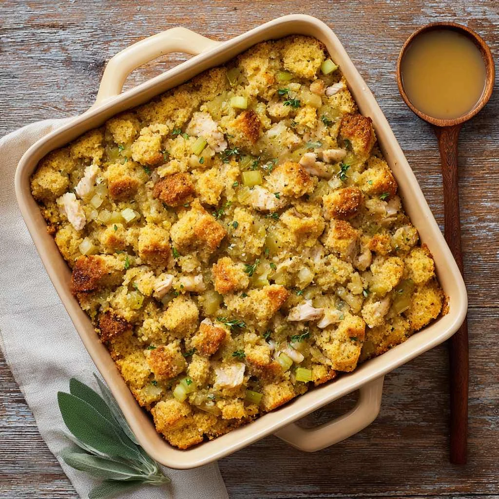 Chicken Dressing Casserole