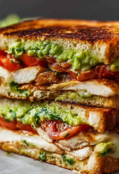 Chicken Avocado Melt Sandwich Goto Comfort Lunch