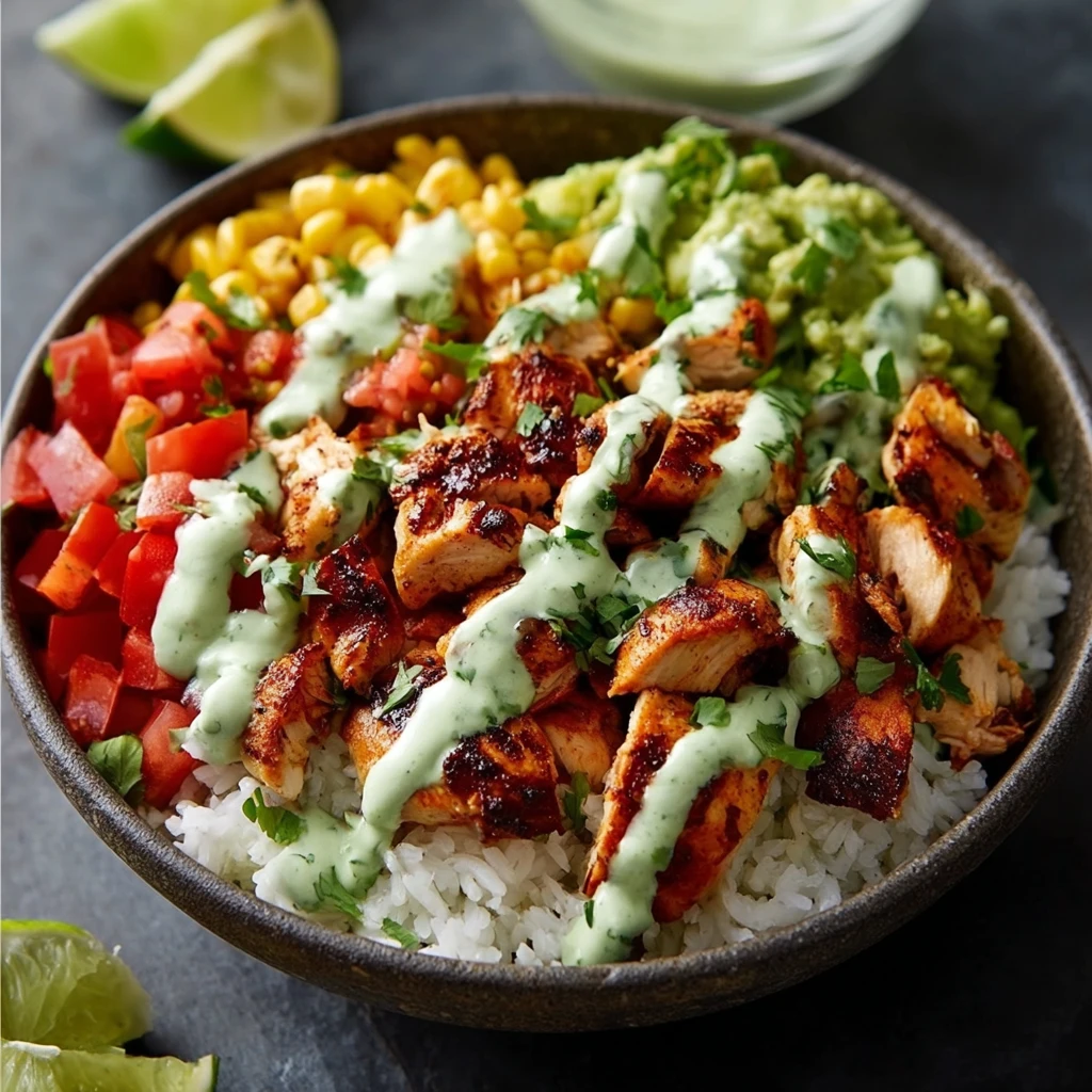 Chicken Burrito Bowl Recipe Weeknight Rice Bowls