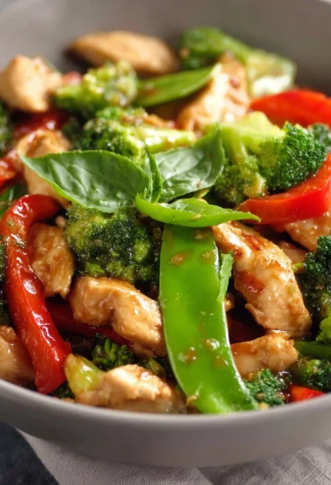 Chicken Mixed Vegetable Stir Fry Weeknight Recipe